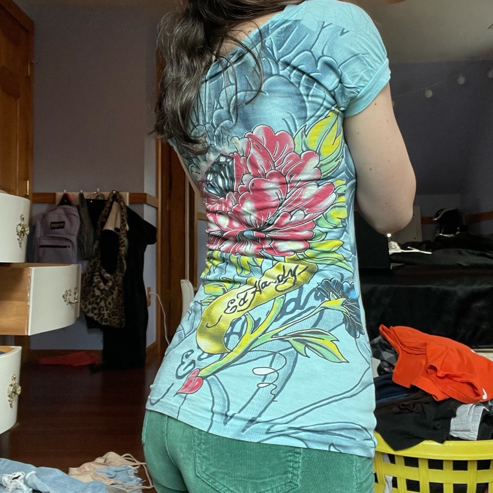 ED HARDY GRAPHIC TEE